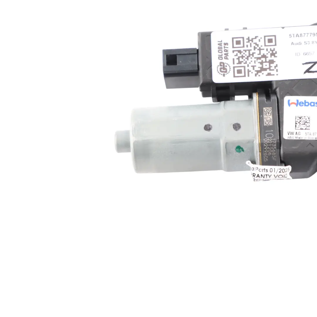 Audi S3 8Y Panoramic Sun Roof Motor Actuator Regulator 5TA877795