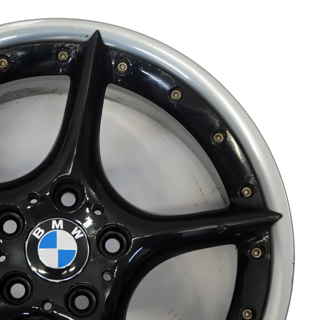 BMW Z4 E85 E86 Negro llanta trasera aleación 18" 8,5J ET:50 Star 108 6758195