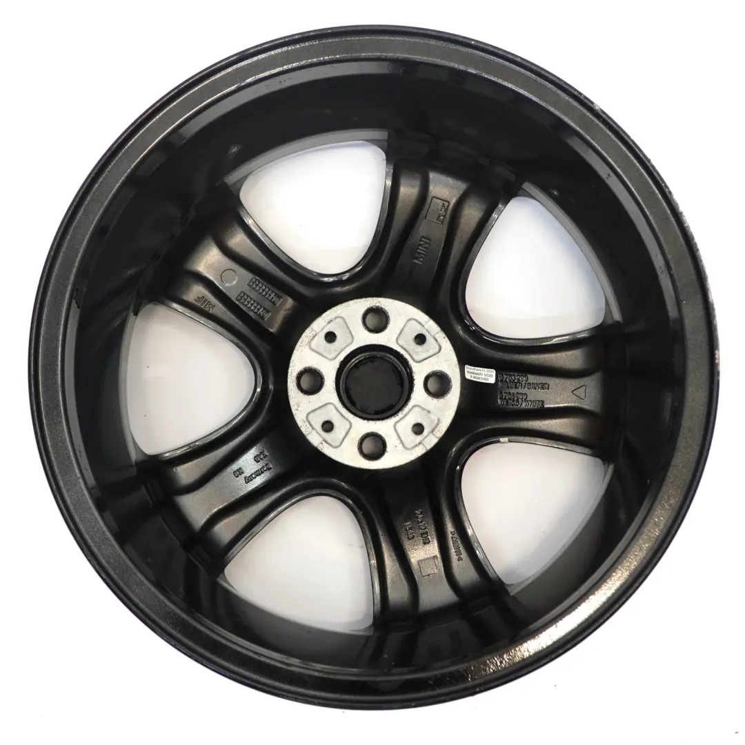 Mini Cooper One R50 R52 Grey Wheel Alloy Rim 17" ET:48 7J 5-Star 91 6763299