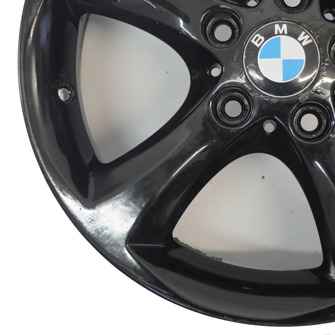 BMW E81 E87 Schwarz Alu Felge Alufelge Sternspeiche 256 ET:47 7J 6778219