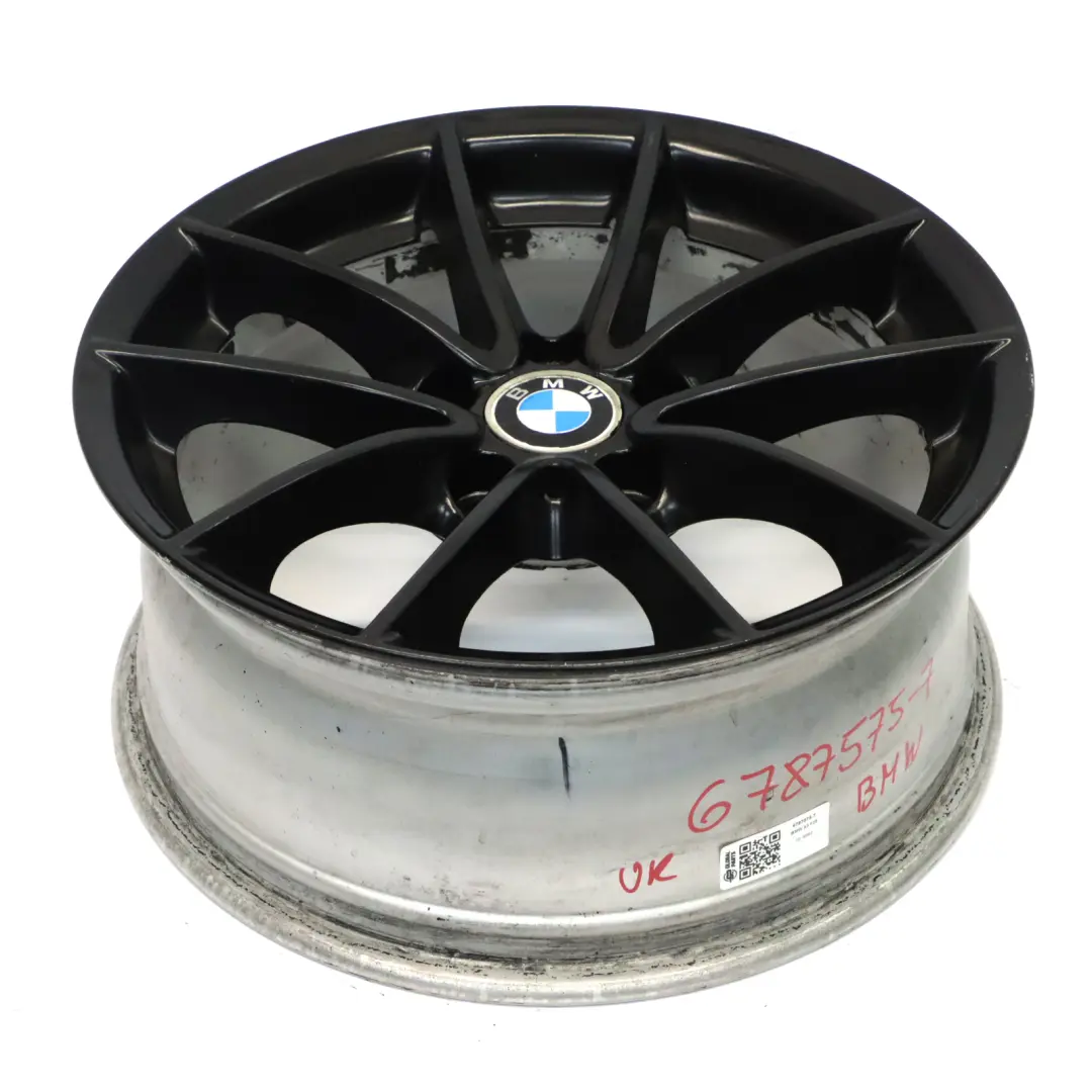 Wheel Rim BMW X3 F25 X4 F26 Black Matte Alloy 17" V Spoke 304 7,5J ET:32 6787575