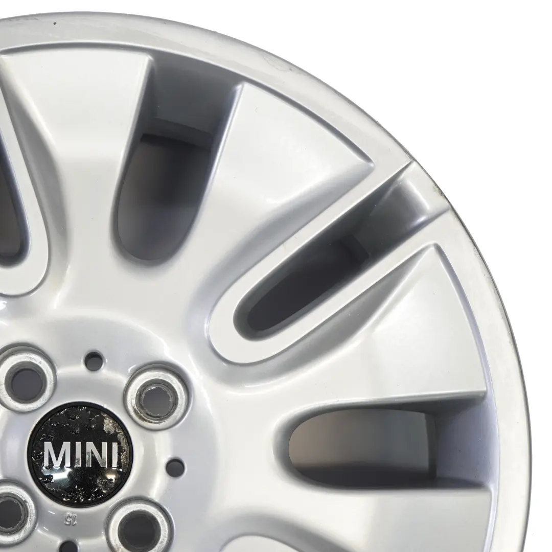 Silver Wheel Alloy Rim 17" Mini R55 R56 R57 Silver Shield 7J ET:48 6789797