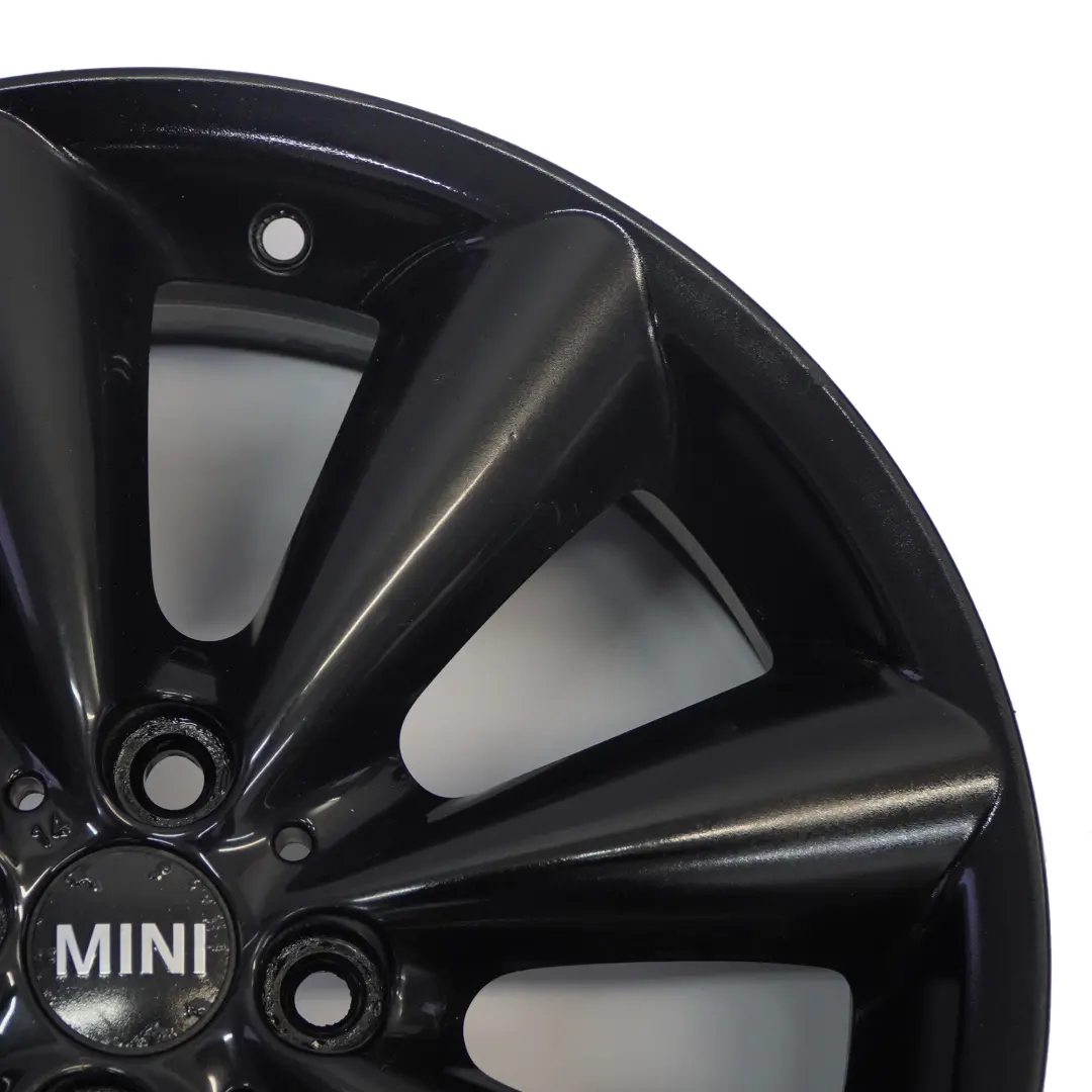 Mini Cooper R55 R56 R57 R58 Black Wheel Alloy Rim 17" ET:48 7J Conical Spoke