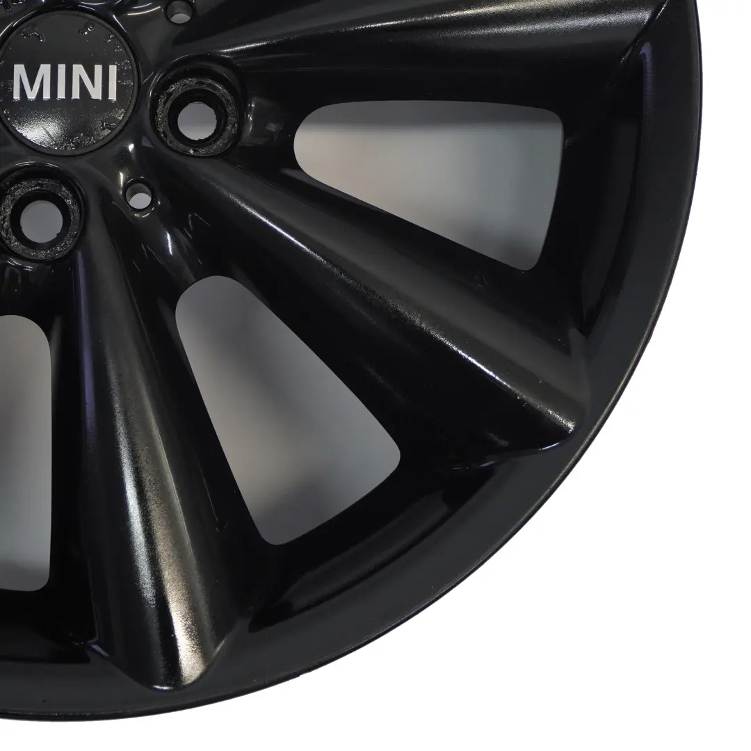 Mini Cooper R55 R56 R57 R58 Black Wheel Alloy Rim 17" ET:48 7J Conical Spoke