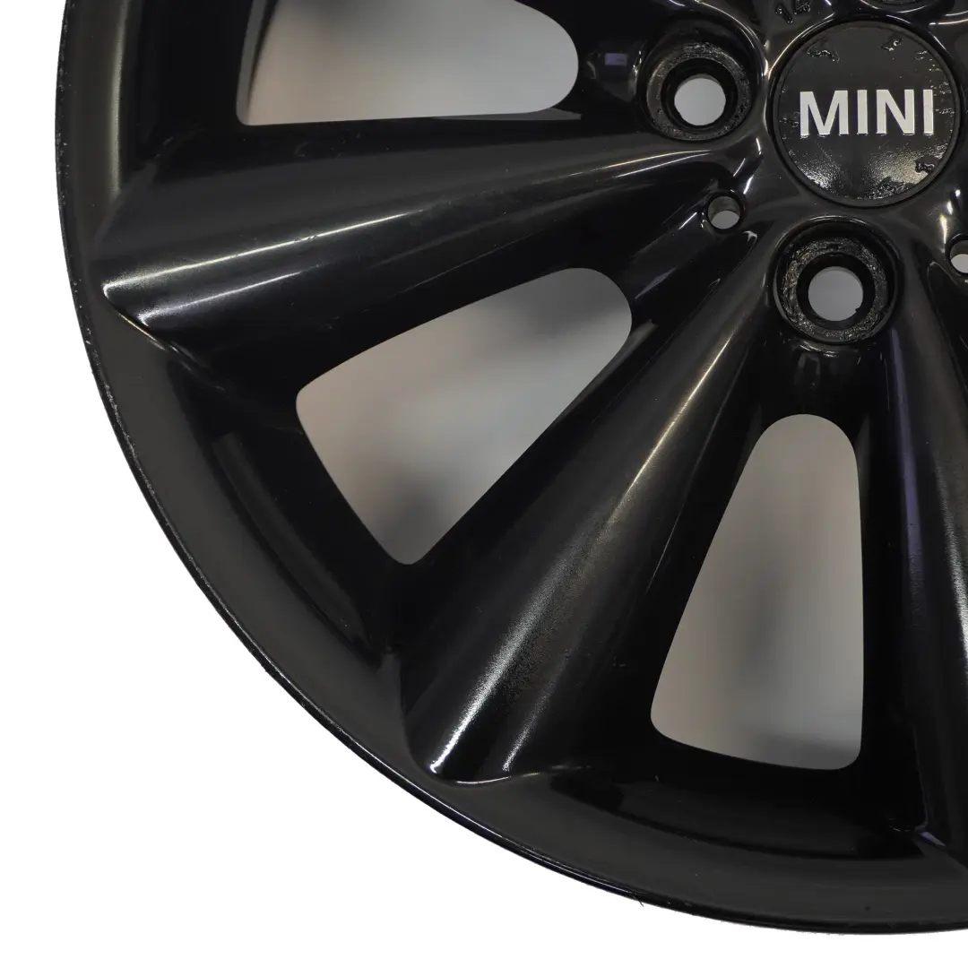 Mini Cooper R55 R56 R57 R58 Black Wheel Alloy Rim 17" ET:48 7J Conical Spoke