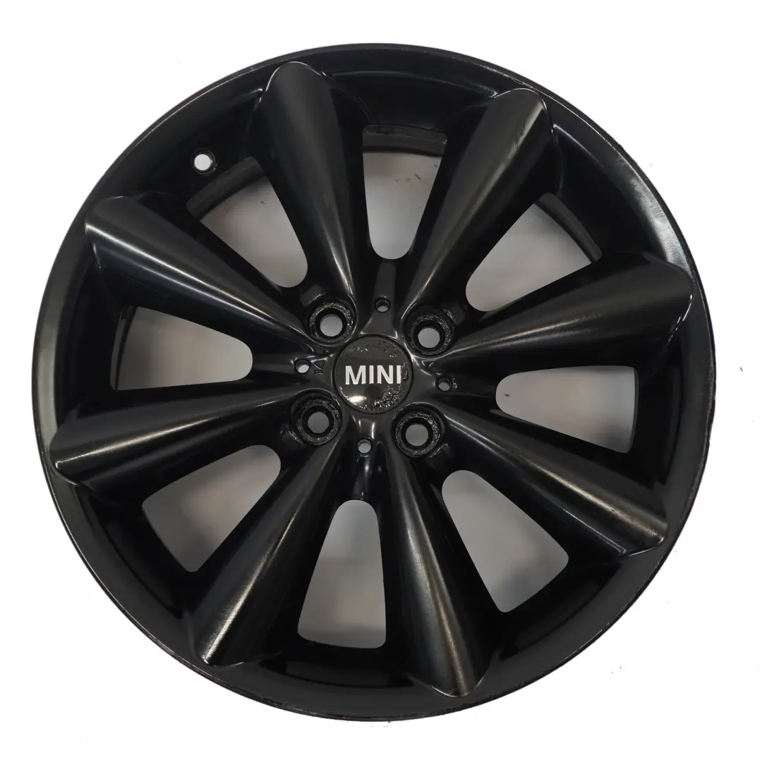 Mini Cooper R55 R56 R57 R58 Black Wheel Alloy Rim 17" ET:48 7J Conical Spoke