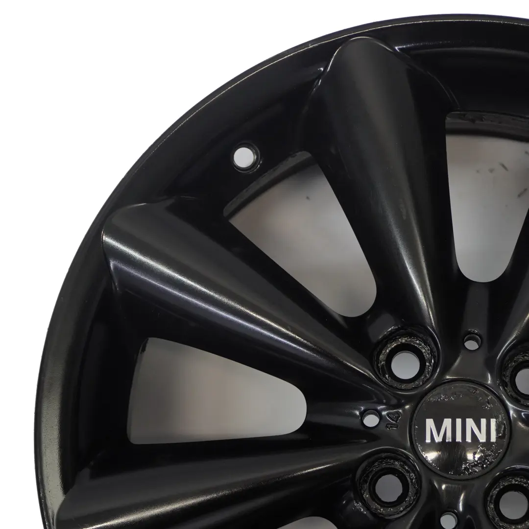 Mini Cooper R55 R56 R57 R58 Black Wheel Alloy Rim 17" ET:48 7J Conical Spoke