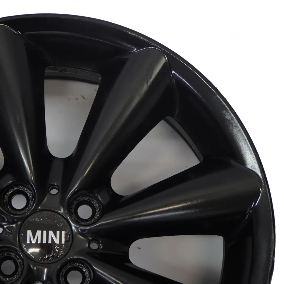 Mini Cooper R55 R56 R57 R58 Black Wheel Alloy Rim 17" ET:48 7J Conical Spoke