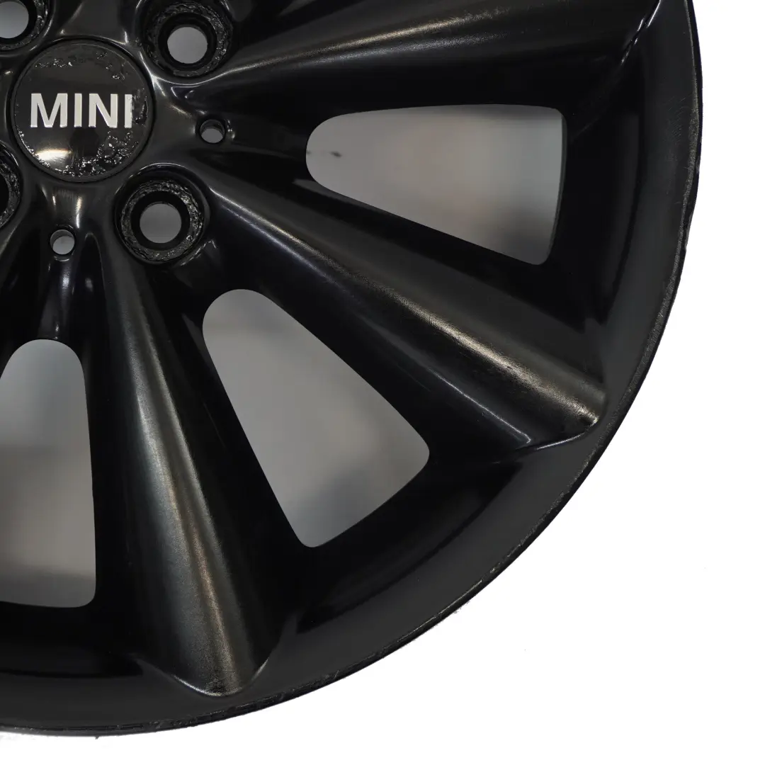 Mini Cooper R55 R56 R57 R58 Black Wheel Alloy Rim 17" ET:48 7J Conical Spoke