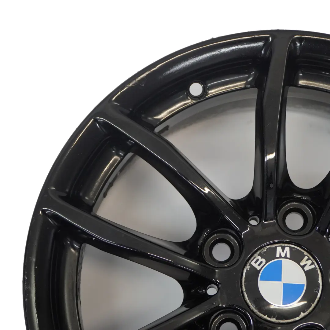 BMW F20 F21 F22 F23 Black Wheel Alloy Rim 16" 7J ET:40 V-Spoke 378 6796202