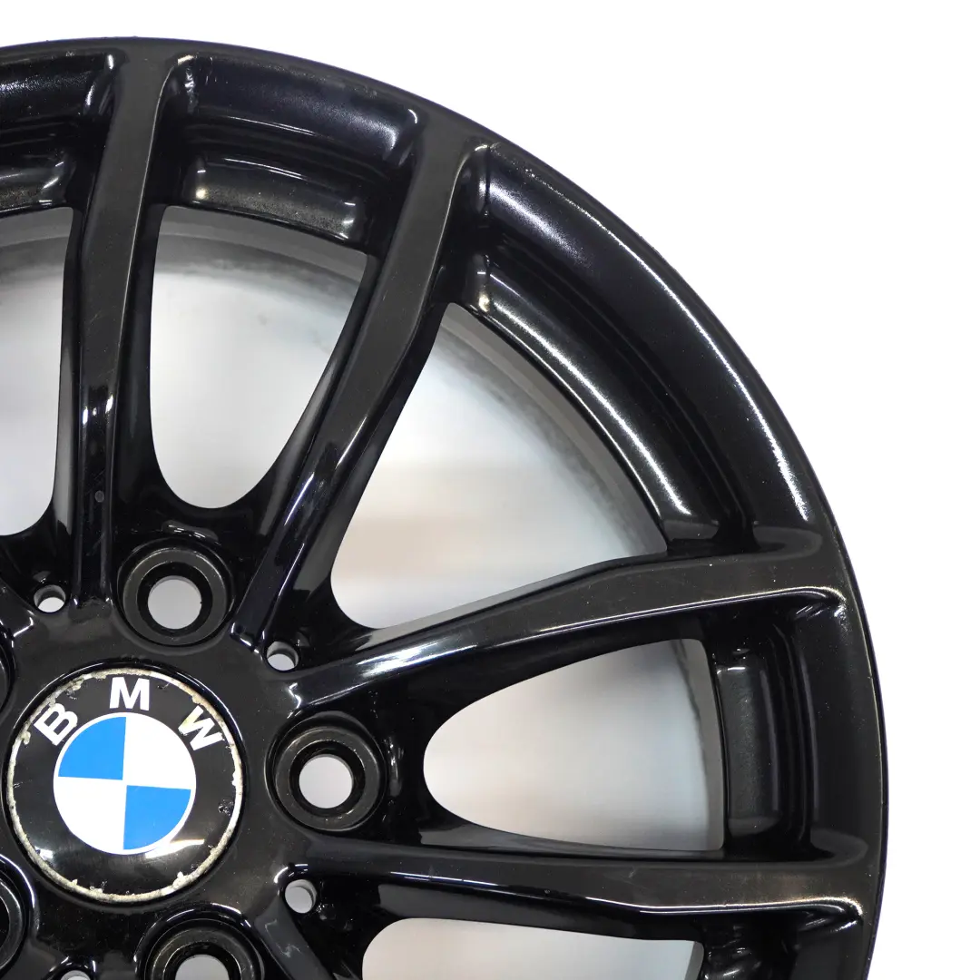 BMW F20 F21 F22 F23 Black Wheel Alloy Rim 16" 7J ET:40 V-Spoke 378 6796202