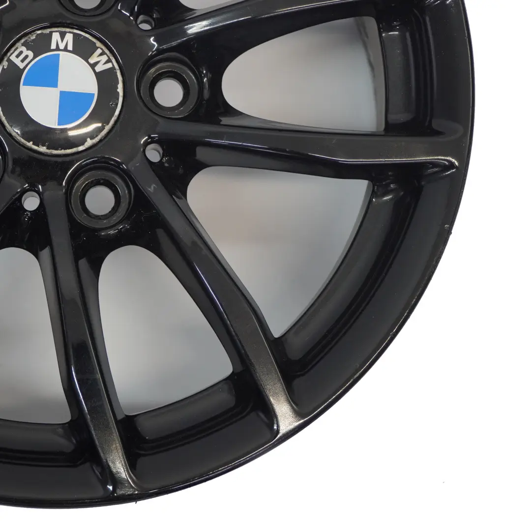 BMW F20 F21 F22 F23 Black Wheel Alloy Rim 16" 7J ET:40 V-Spoke 378 6796202