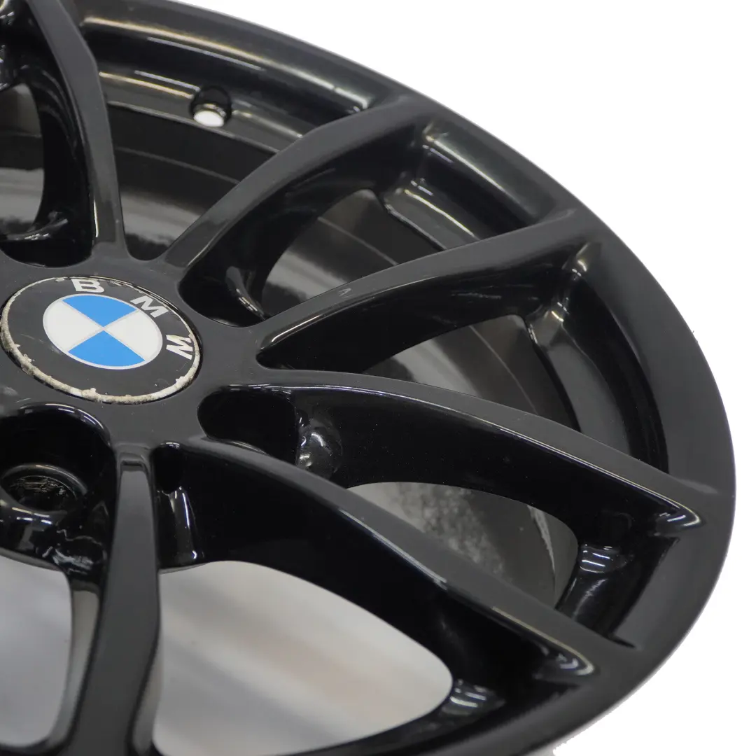 BMW F20 F21 F22 F23 Black Wheel Alloy Rim 16" 7J ET:40 V-Spoke 378 6796202