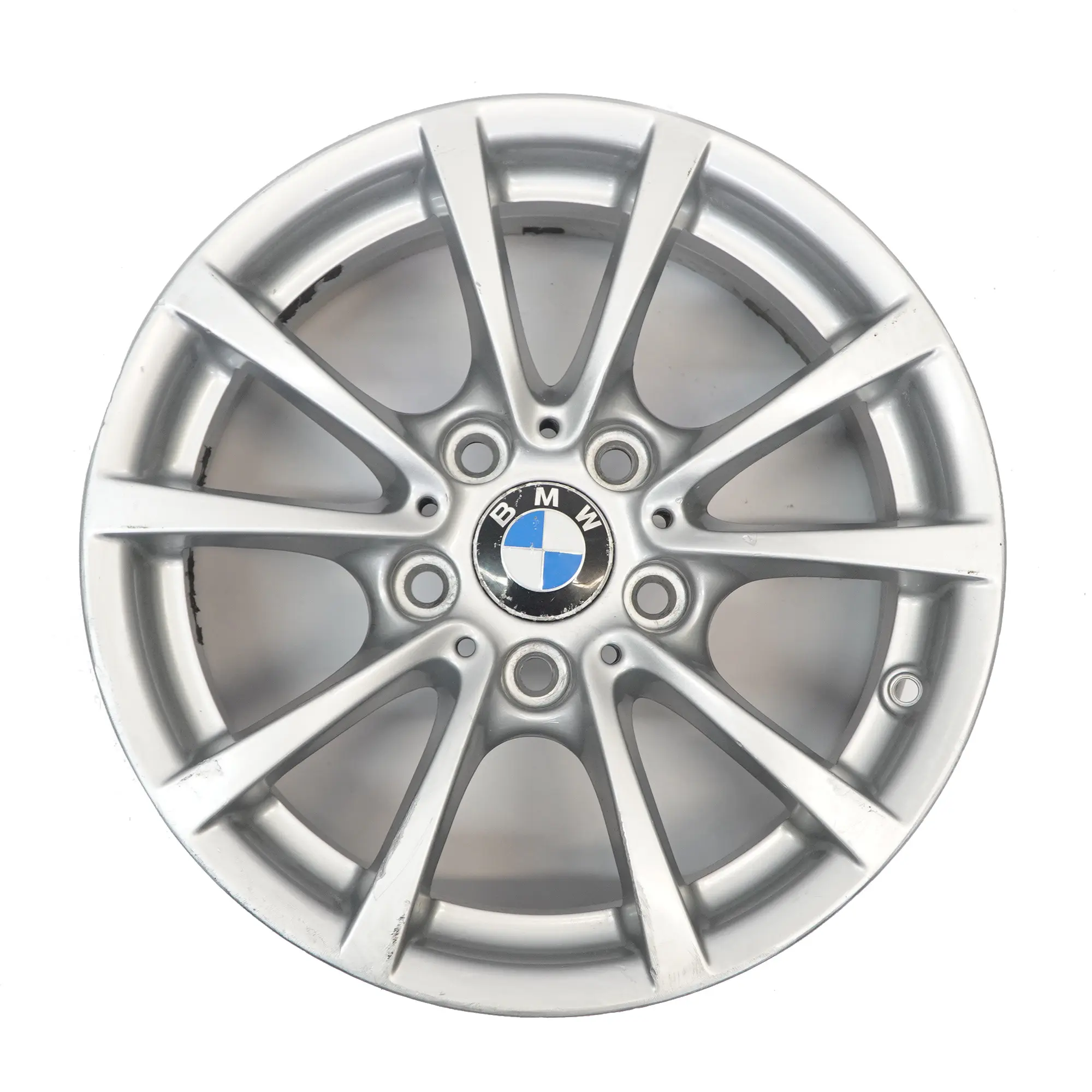 BMW F30 F31 F36 Srebrna Felga Aluminiowa 16" 7J ET:31 V-Spoke 390 6796236