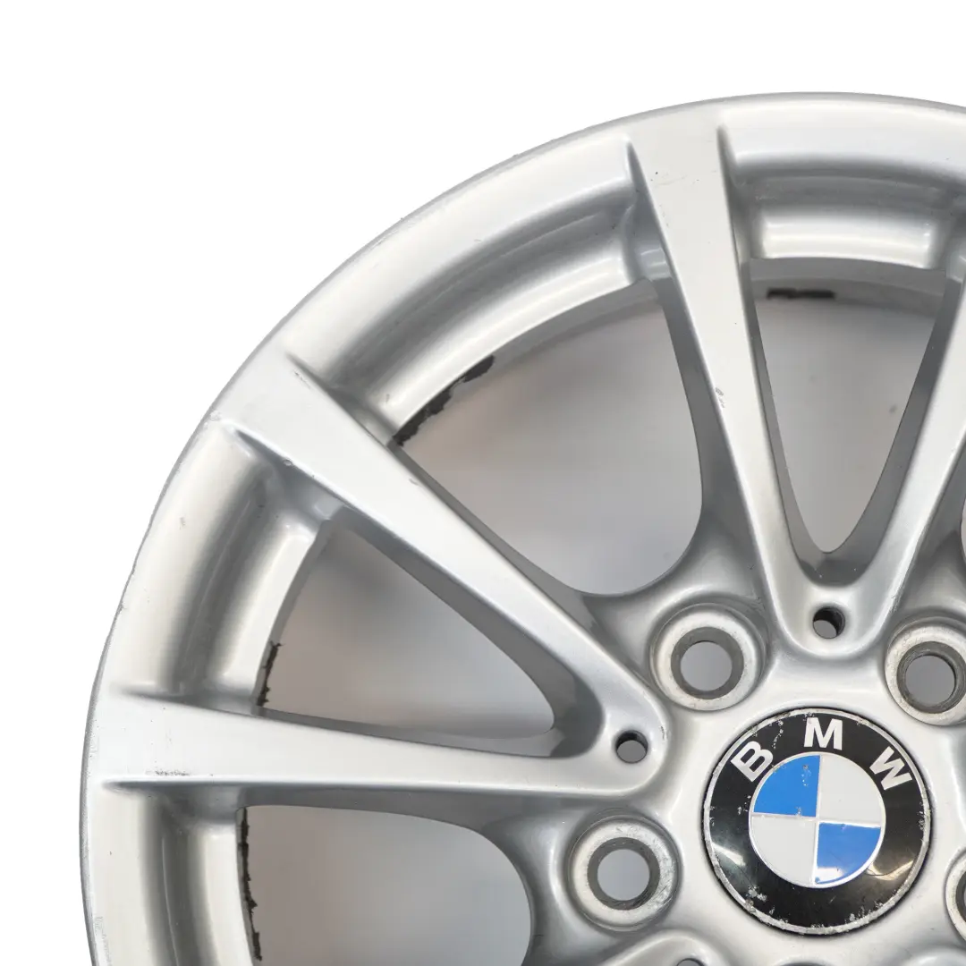 BMW F30 F36 Silver Alloy Wheel Rim 16" 7J ET:31 V-spoke 390 6796236