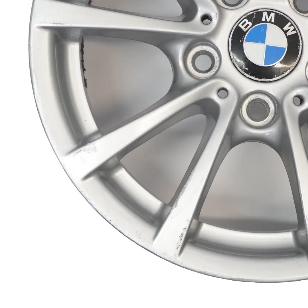 BMW F30 F36 Silver Alloy Wheel Rim 16" 7J ET:31 V-spoke 390 6796236