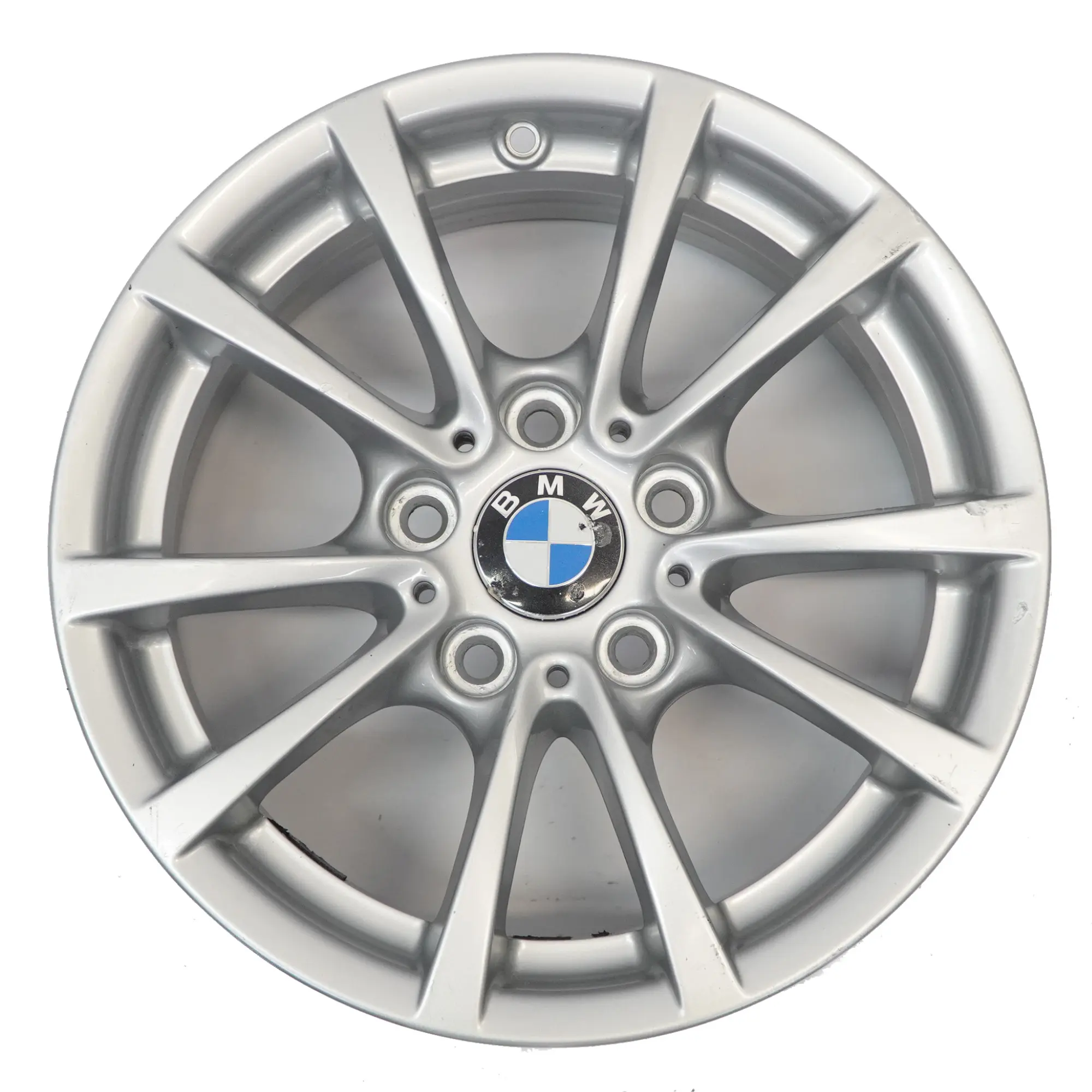 BMW F30 F31 F36 Silver Alloy Wheel Rim 16" 7J ET:31 V-spoke 390 6796236