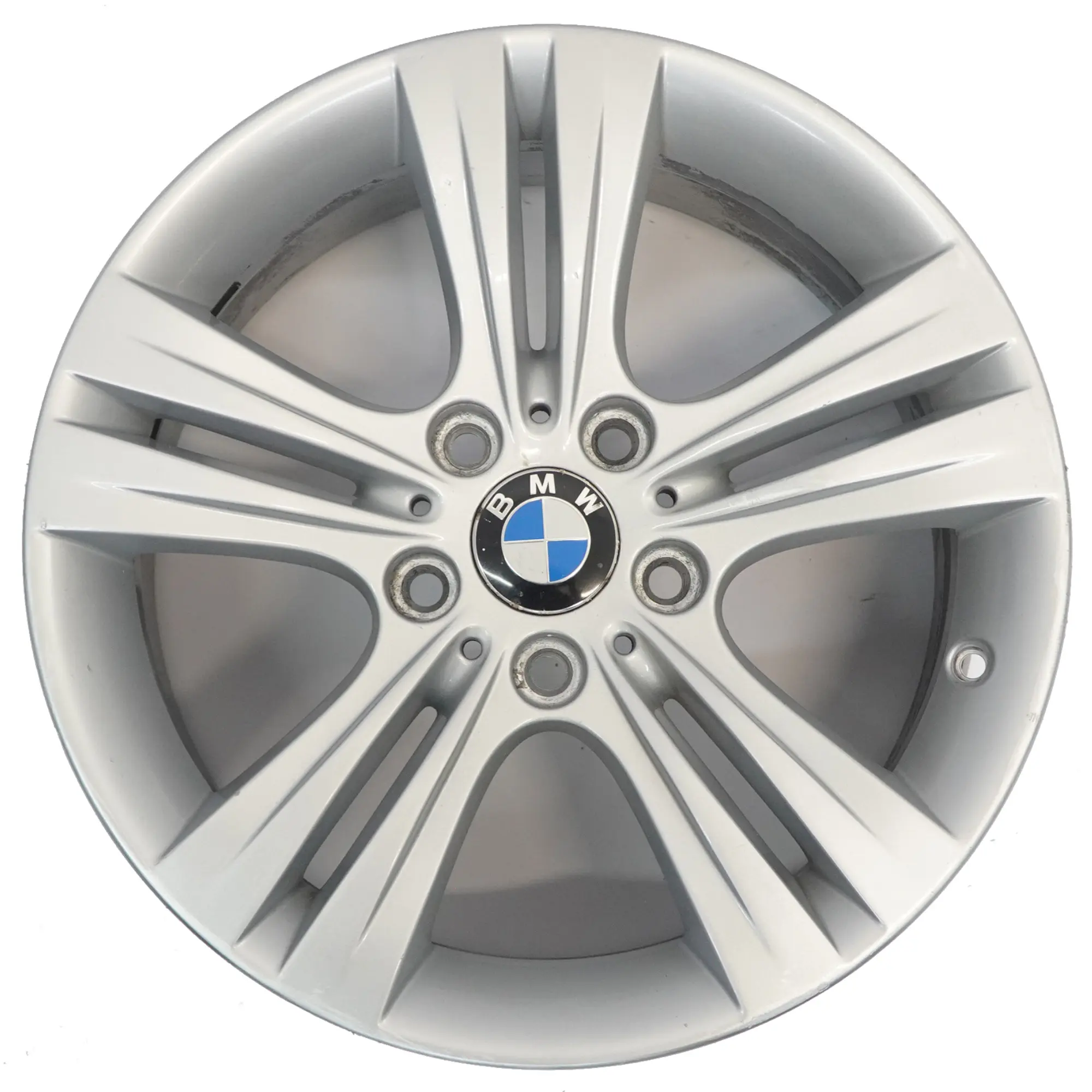 BMW F30 F31 F32 Silver Alloy Wheel Rim 17" Double Spoke 392 ET:37 7,5J 6796239