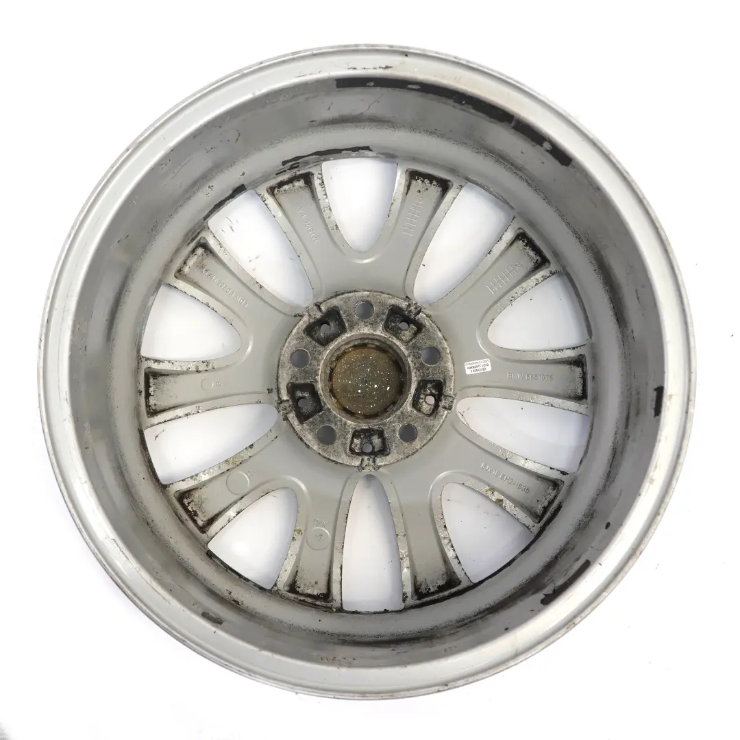 Silberne Alufelge 18" BMW F01 F02 F07 F12 F13 V-Speiche 425 8J ET:30 6851075