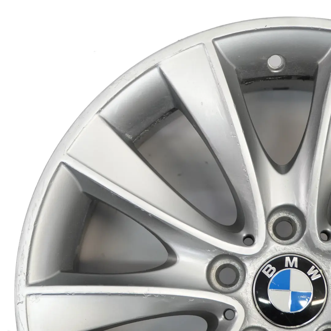 Silberne Alufelge 18" BMW F01 F02 F07 F12 F13 V-Speiche 425 8J ET:30 6851075