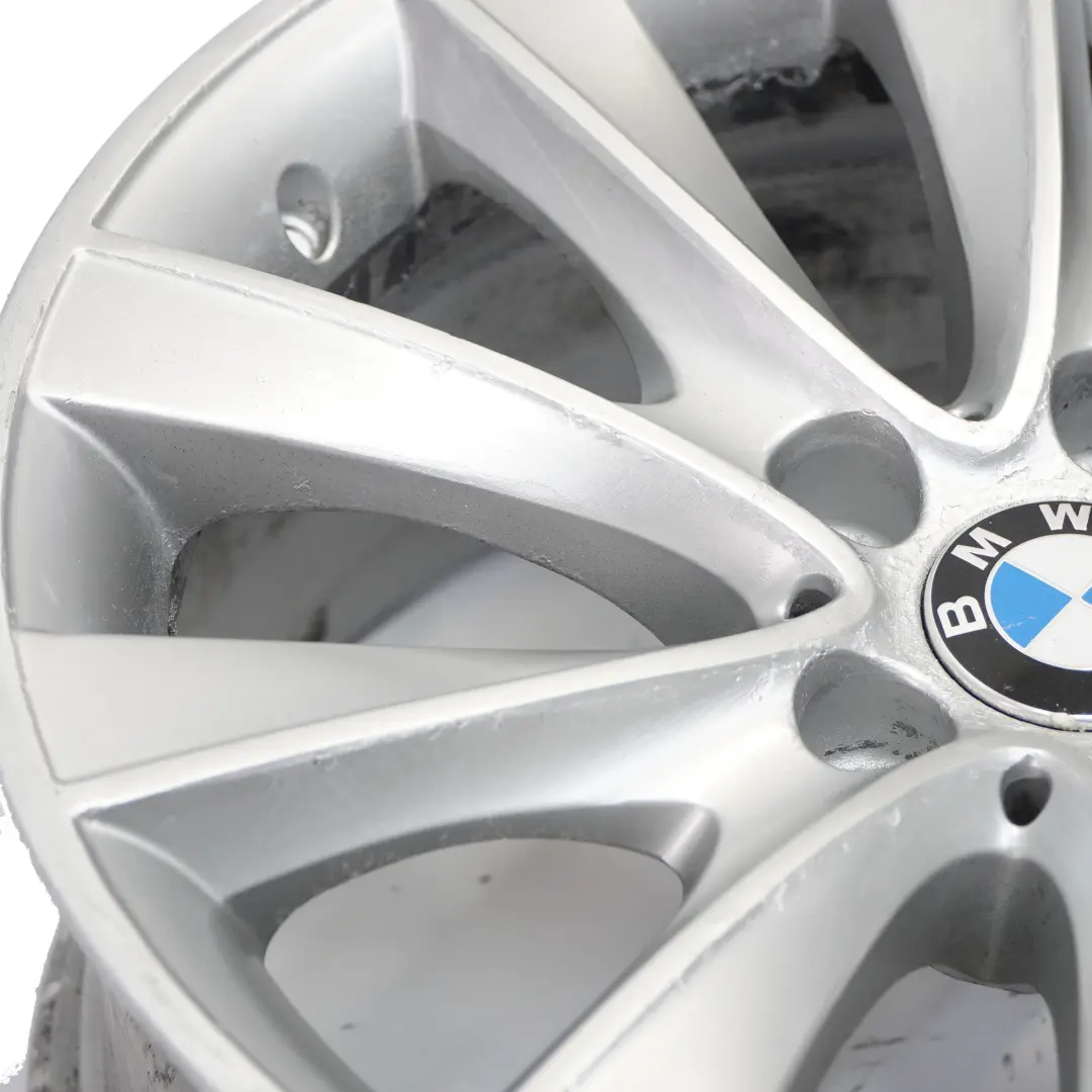 Silberne Alufelge 18" BMW F01 F02 F07 F12 F13 V-Speiche 425 8J ET:30 6851075