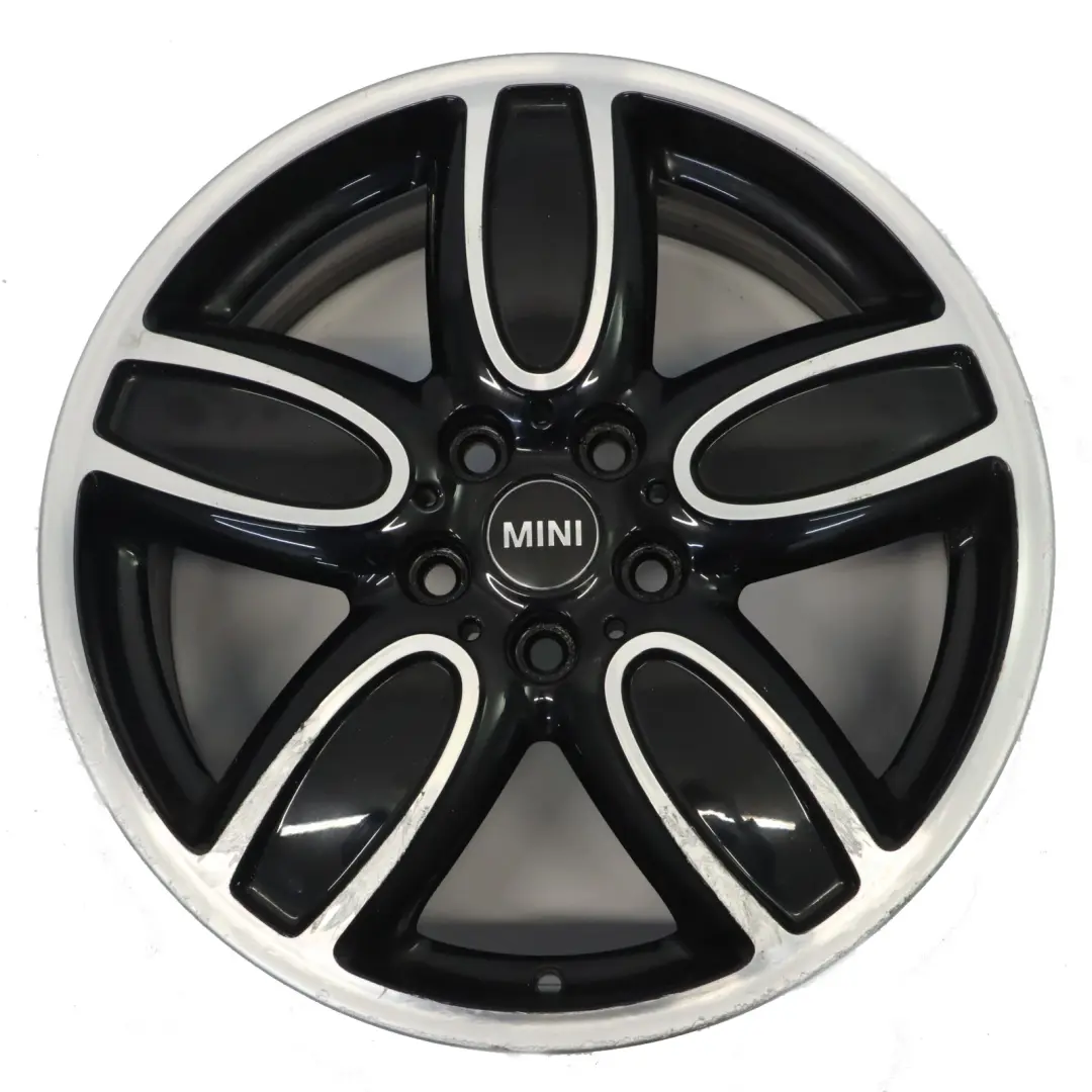 Mini F55 F56 F57 llanta aleación negro 18 "8J ET: 57 Copa Spoke 2-Tone 6858900