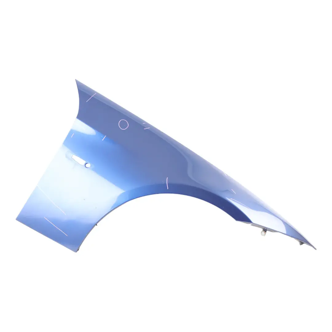 BMW E90 E91 Side Panel Fender Wing Front Right O/S Montegoblau Blue - A51