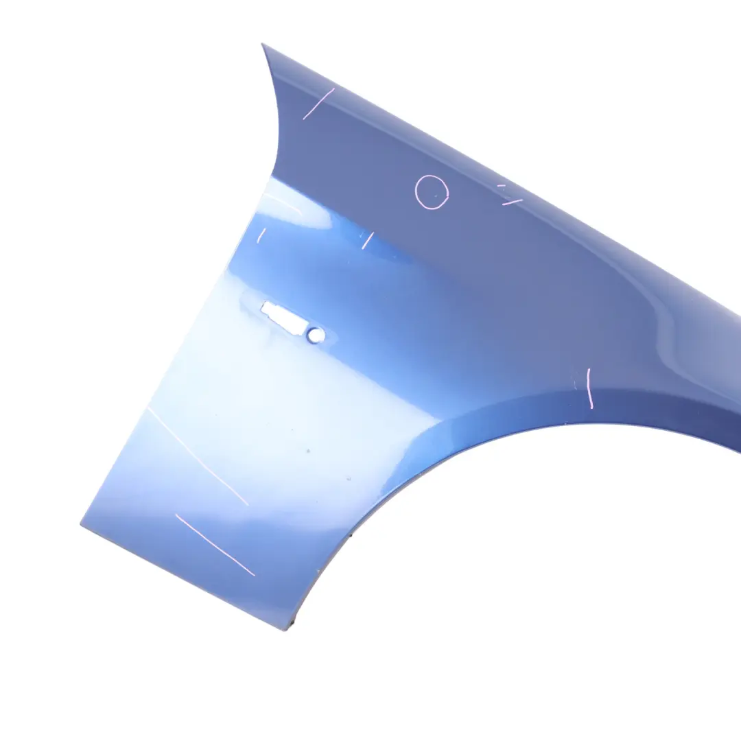 BMW E90 E91 Side Panel Fender Wing Front Right O/S Montegoblau Blue - A51