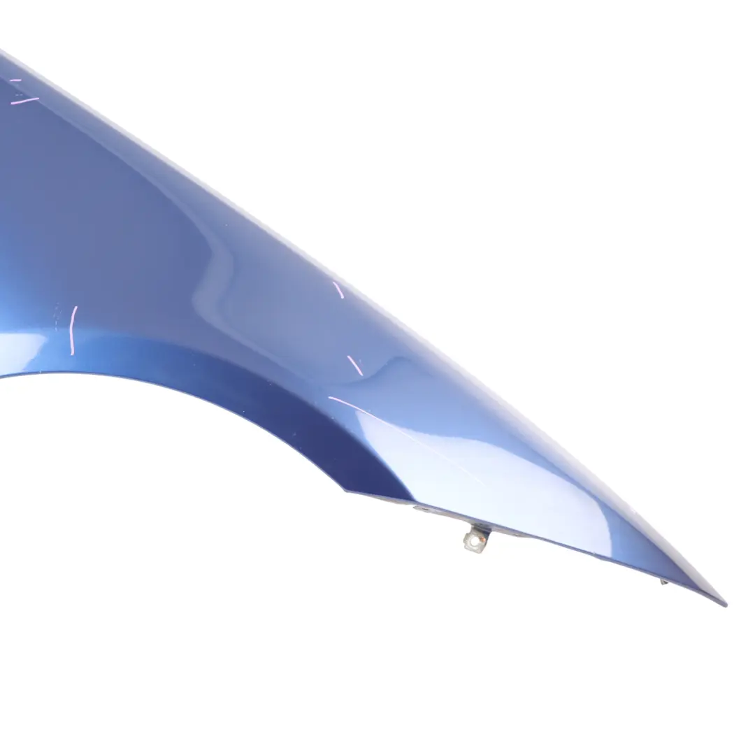 BMW E90 E91 Side Panel Fender Wing Front Right O/S Montegoblau Blue - A51