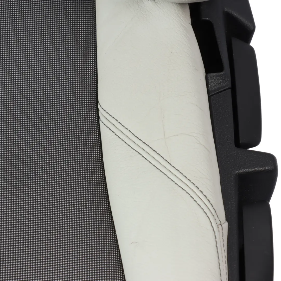 BMW F20 Seat Front Left N/S Interior Cloth Fabric Leather Metro Silver Grey