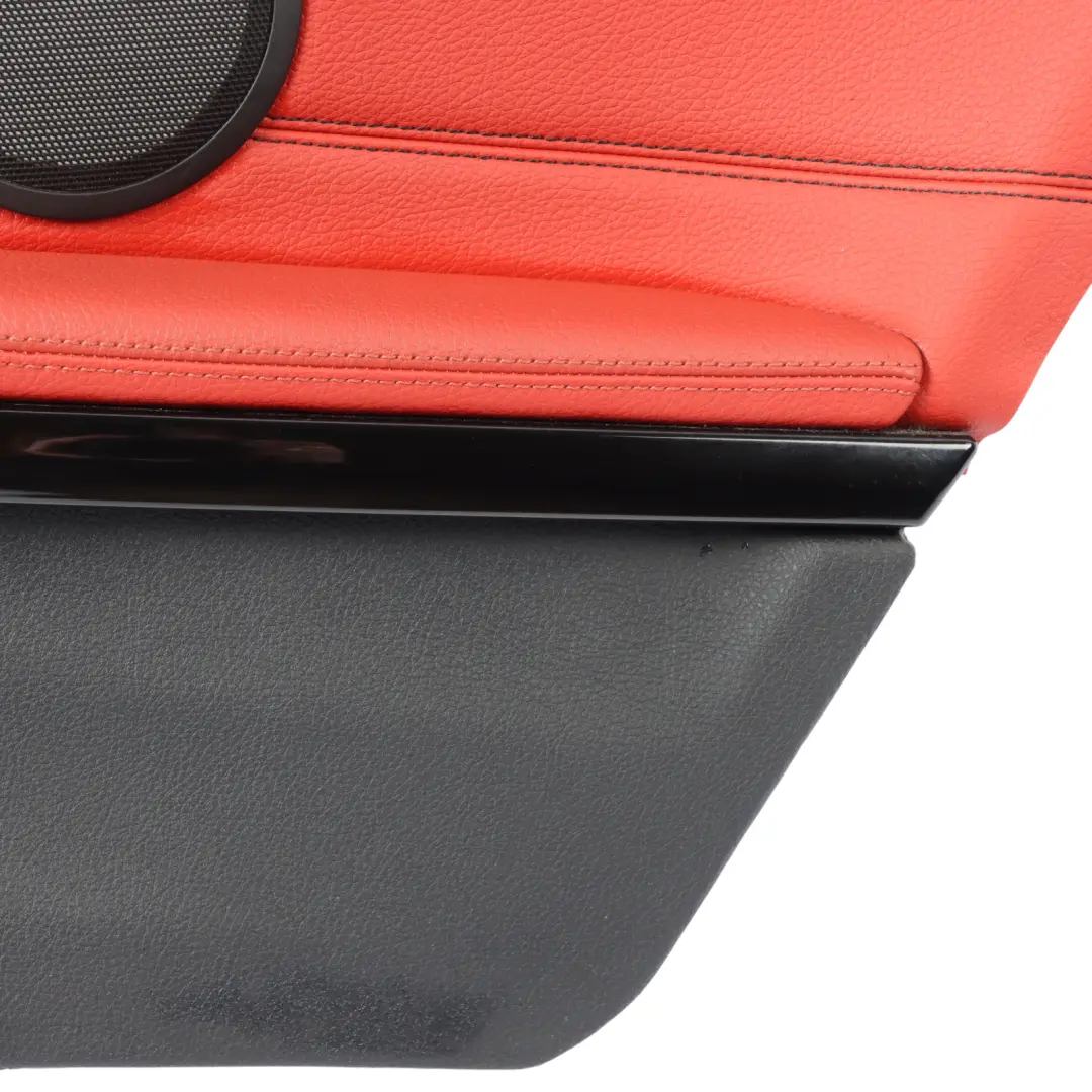 BMW F32 Lateral Trim Panel Rear Right O/S Side Cover Leather Black Red