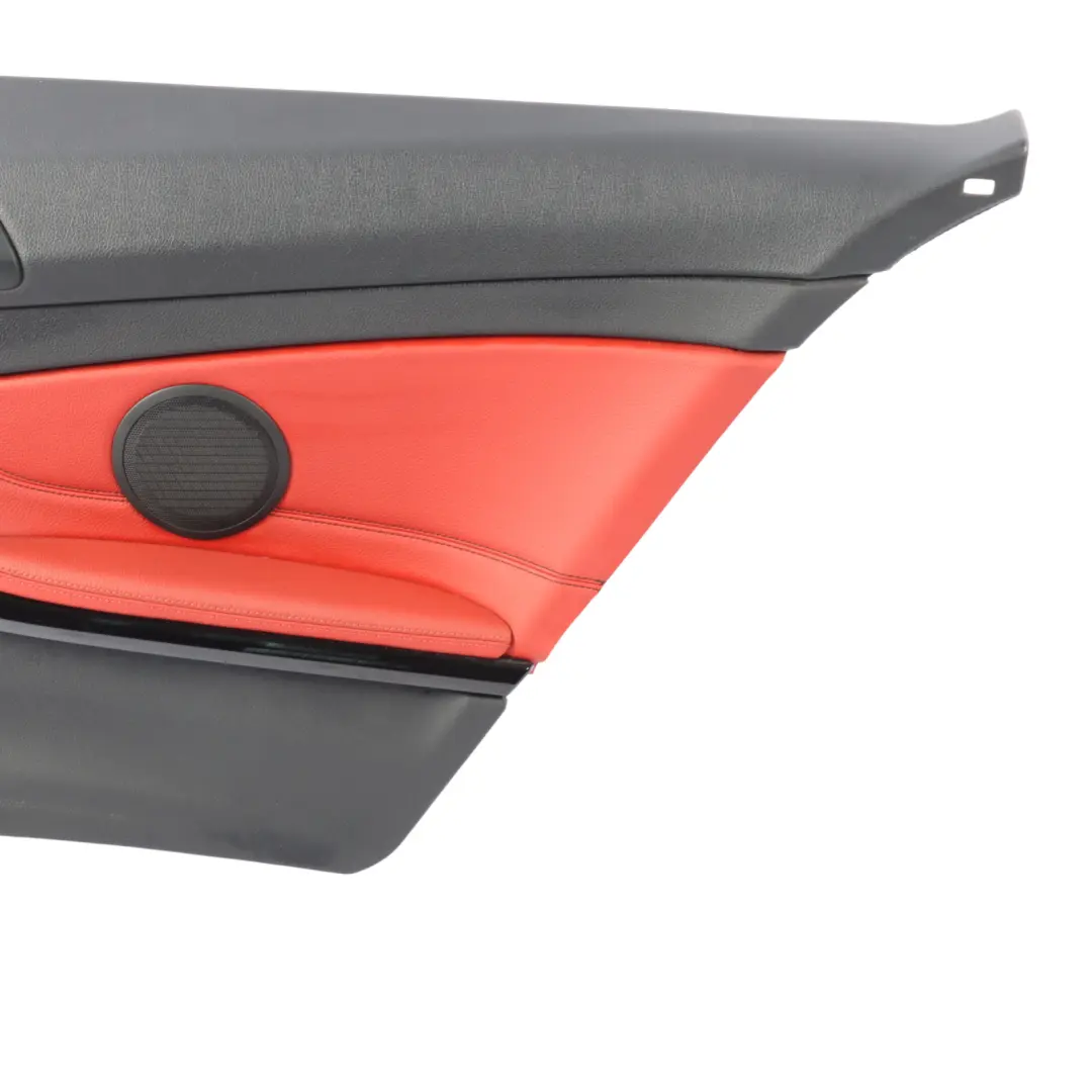 BMW F32 Lateral Trim Panel Rear Right O/S Side Cover Leather Black Red