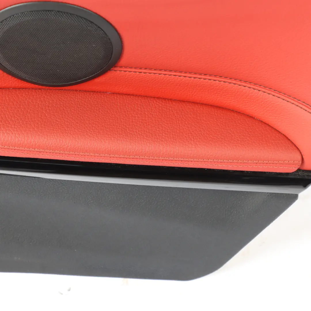 BMW F32 Lateral Trim Panel Rear Right O/S Side Cover Leather Black Red