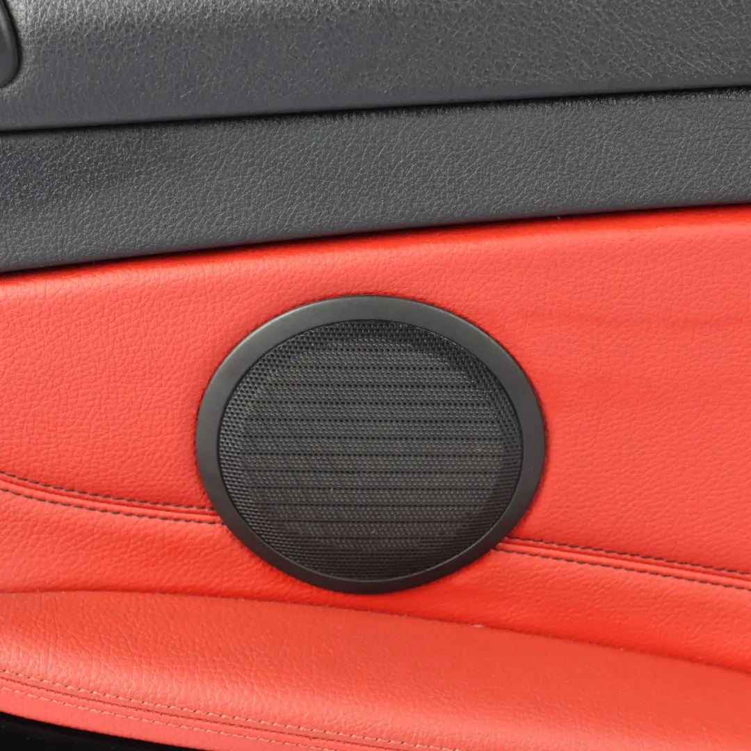 BMW F32 Lateral Trim Panel Rear Right O/S Side Cover Leather Black Red