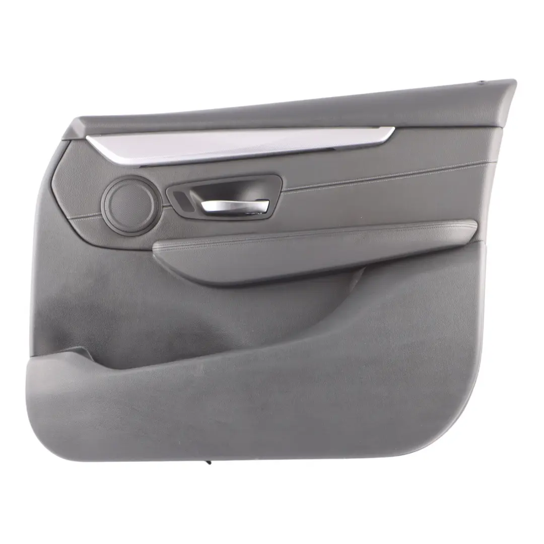 BMW F46 Door Card Front Right O/S Door Lining Panel HiFi Leather Black Grey