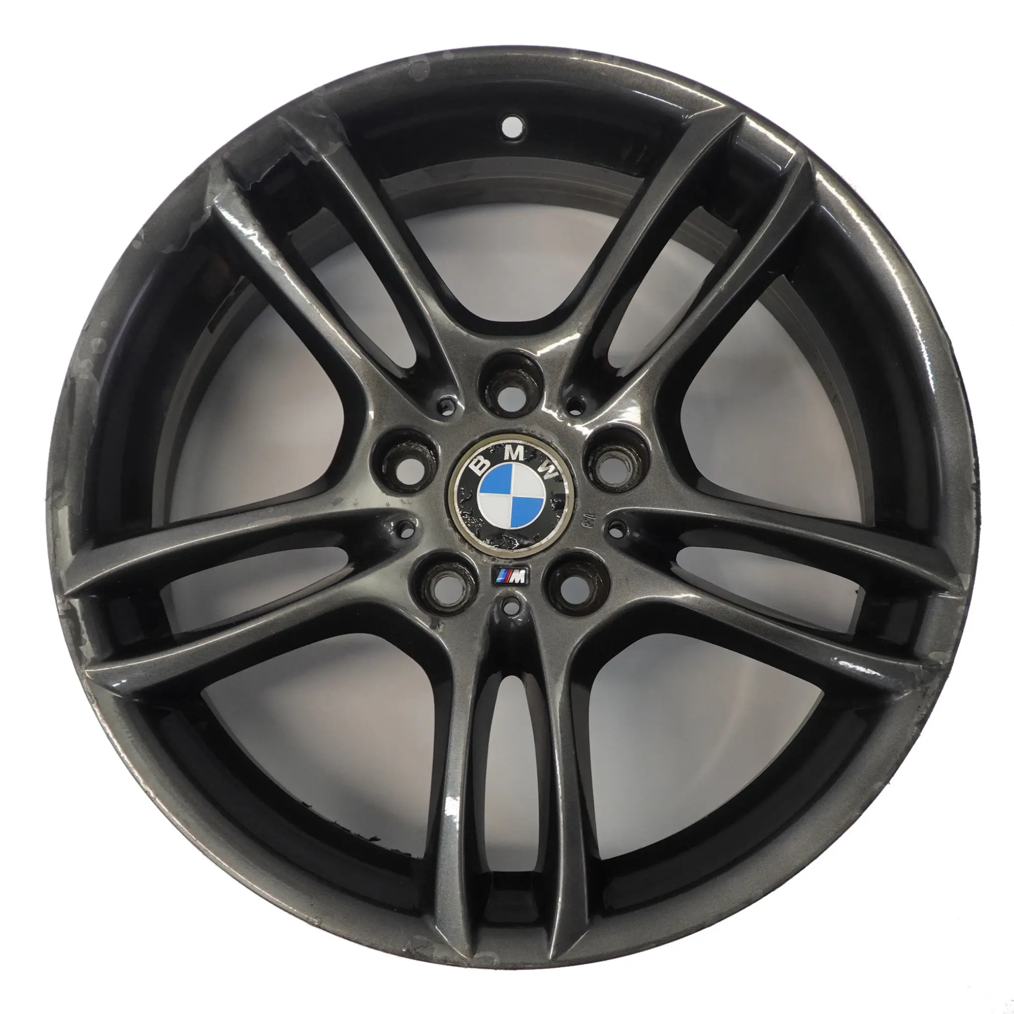 BMW E81 E87 Vorderseite Grau Leicht metall felge 18" 7,5J M Doppelspeiche 261