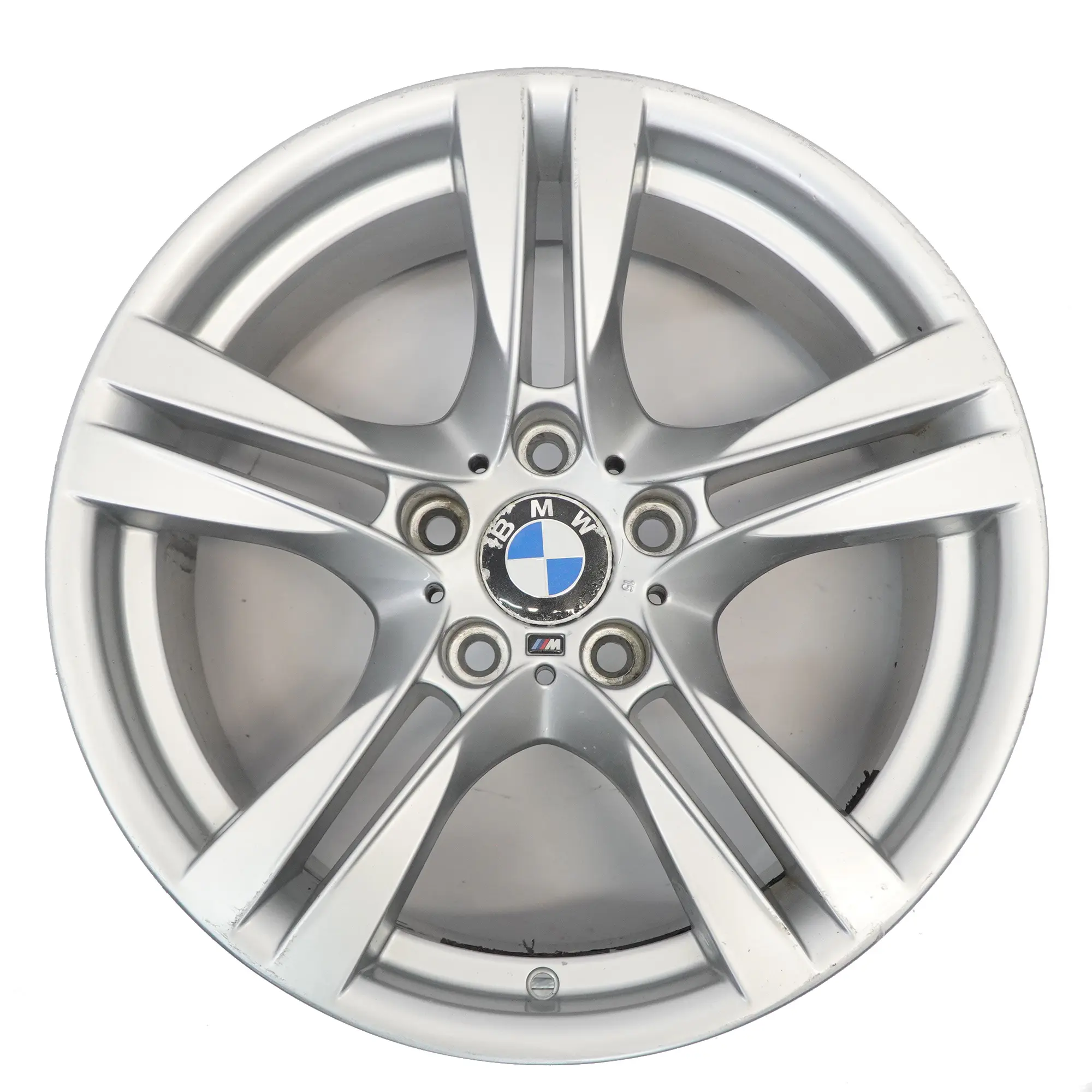 BMW E90 E91 E92 Silber Hinten Felge Alufelge 18" M Doppelspeiche 355 9J ET:41