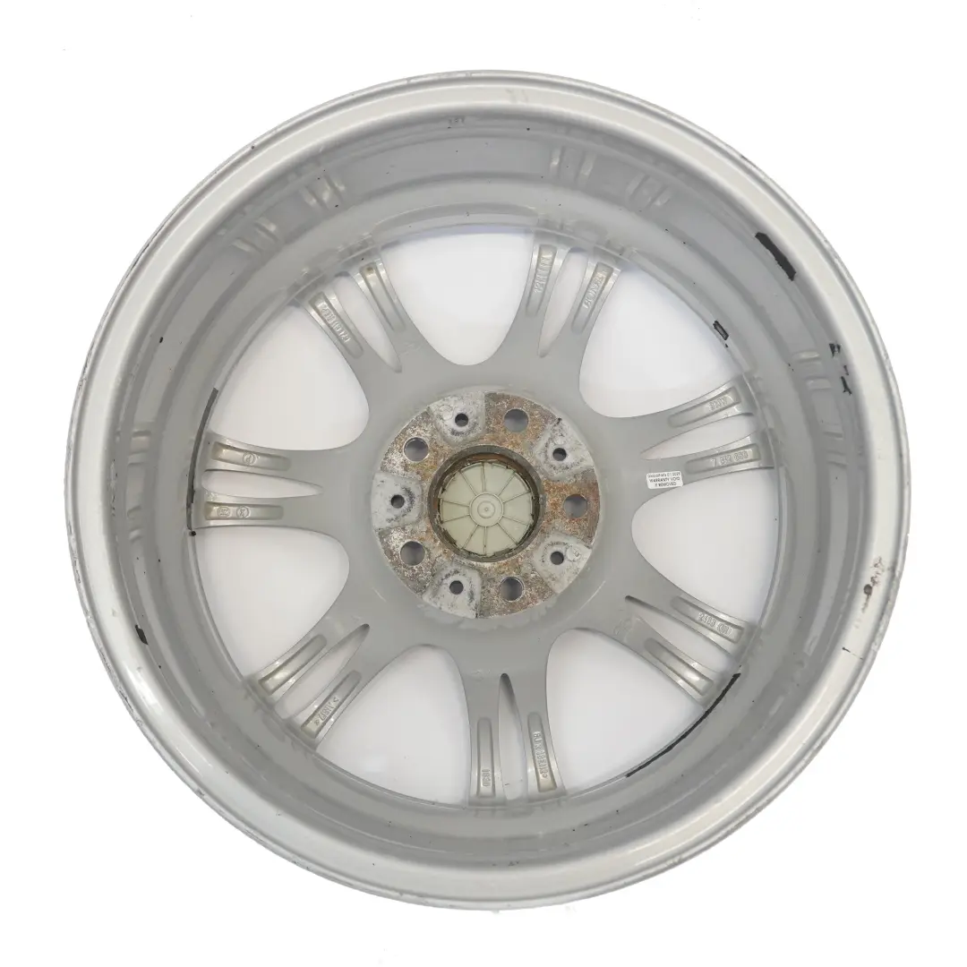 BMW F10 F11 F12 Silver Wheel Alloy Rim M Double Spoke 350 8J 18" ET:30 7842650