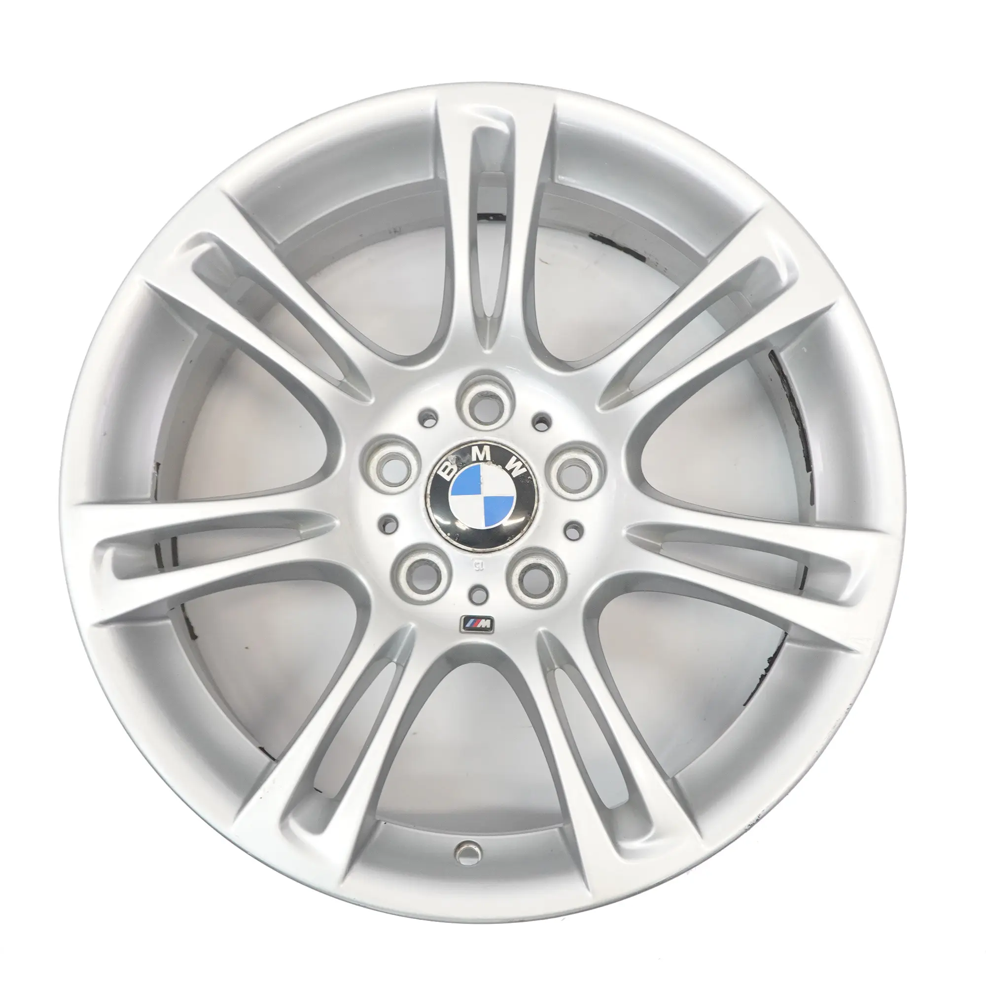 BMW F10 F11 F12 Silver Wheel Alloy Rim M Double Spoke 350 8J 18" ET:30 7842650