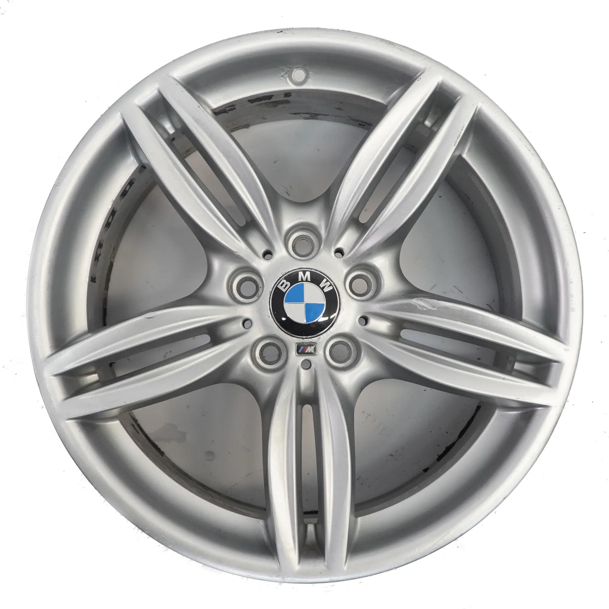 BMW F10 F12 Silver Rear Wheel Alloy Rim M Double Spoke 351 9J 19" ET:44 7842653