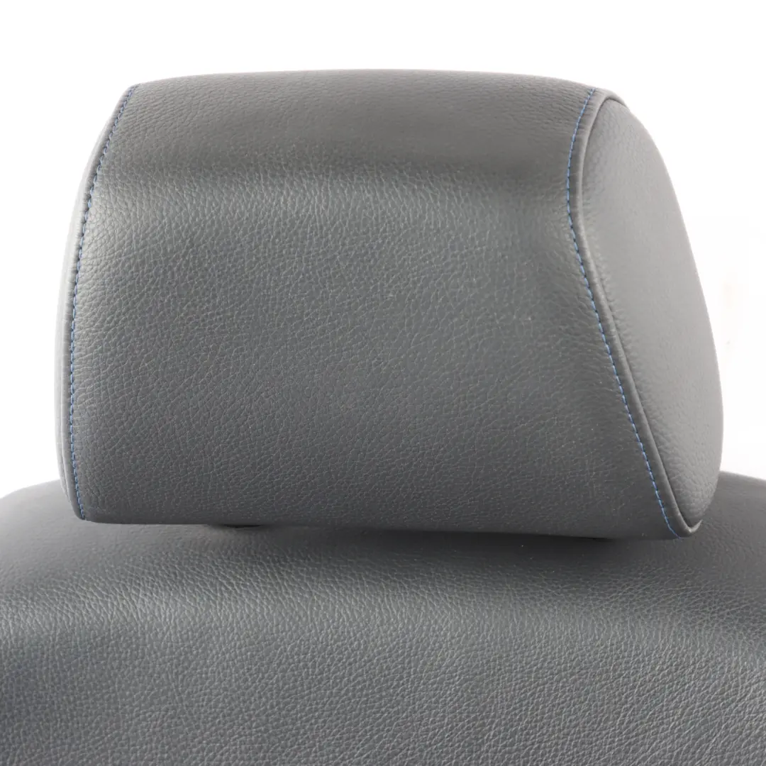 Front Seat BMW E90 E91 LCI Left N/S M Sport Black Leather Dakota Blue Stitching