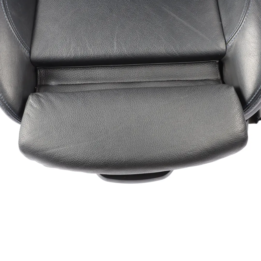 Front Seat BMW E90 E91 LCI Left N/S M Sport Black Leather Dakota Blue Stitching