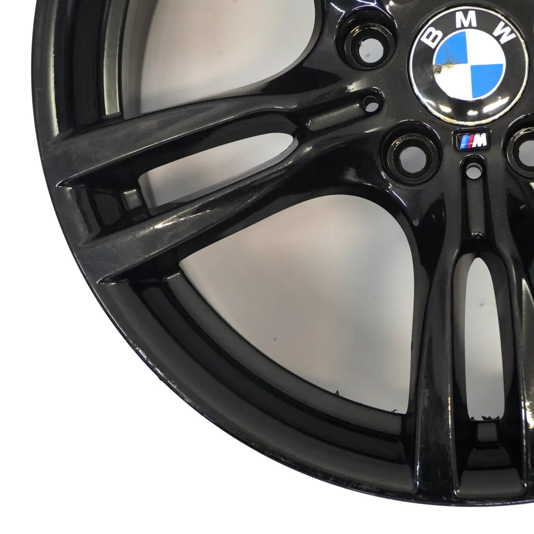 BMW F30 F31 F32 F33 Schwarz Alu Felge Alufelge 18" M Sternspeiche 400 8J ET:34