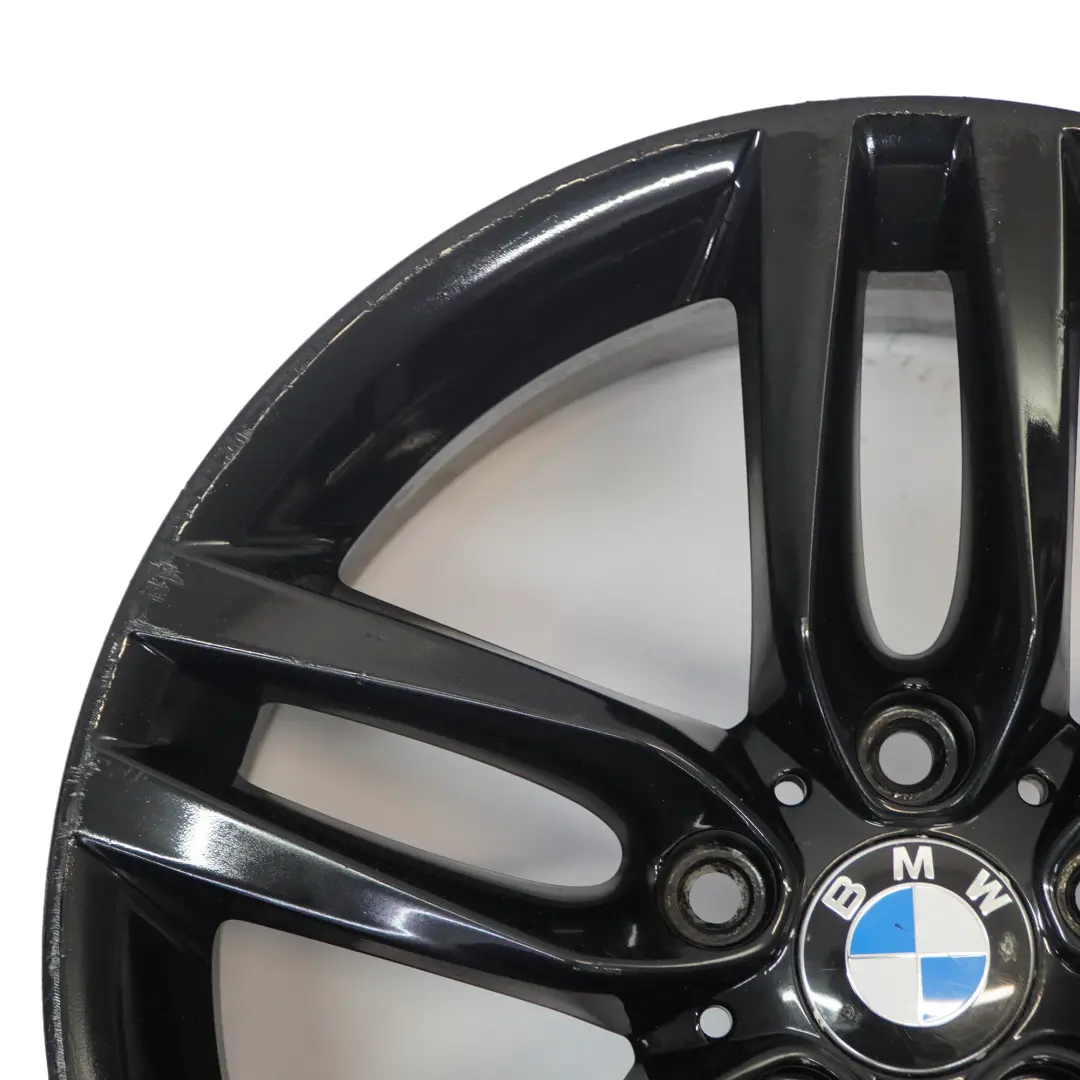 BMW F20 F21 Schwarz Leichtmetallfelge 18" 7,5J ET:45 M Doppelspeiche 461 7846784