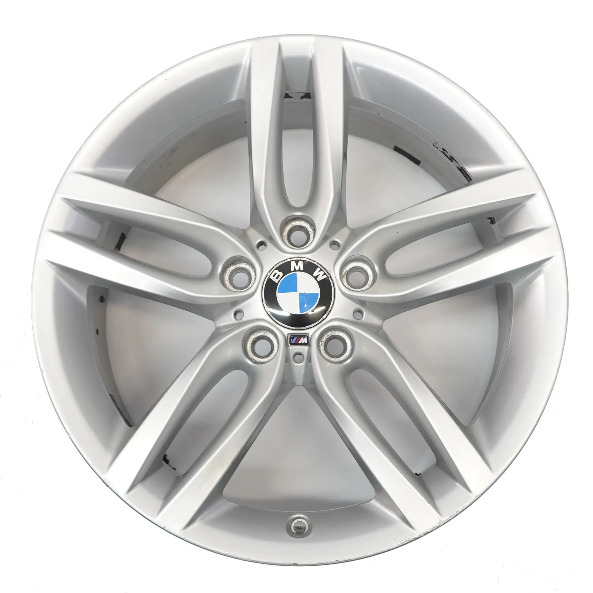 BMW F20 F21 Rear Silver Alloy Wheel Rim 18" ET:52 8J M Double Spoke 461 7846785