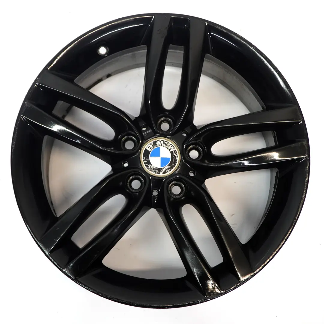 BMW F20 F21 Rear Black Alloy Wheel Rim 18" ET:52 8J M Double Spoke 461 7846785