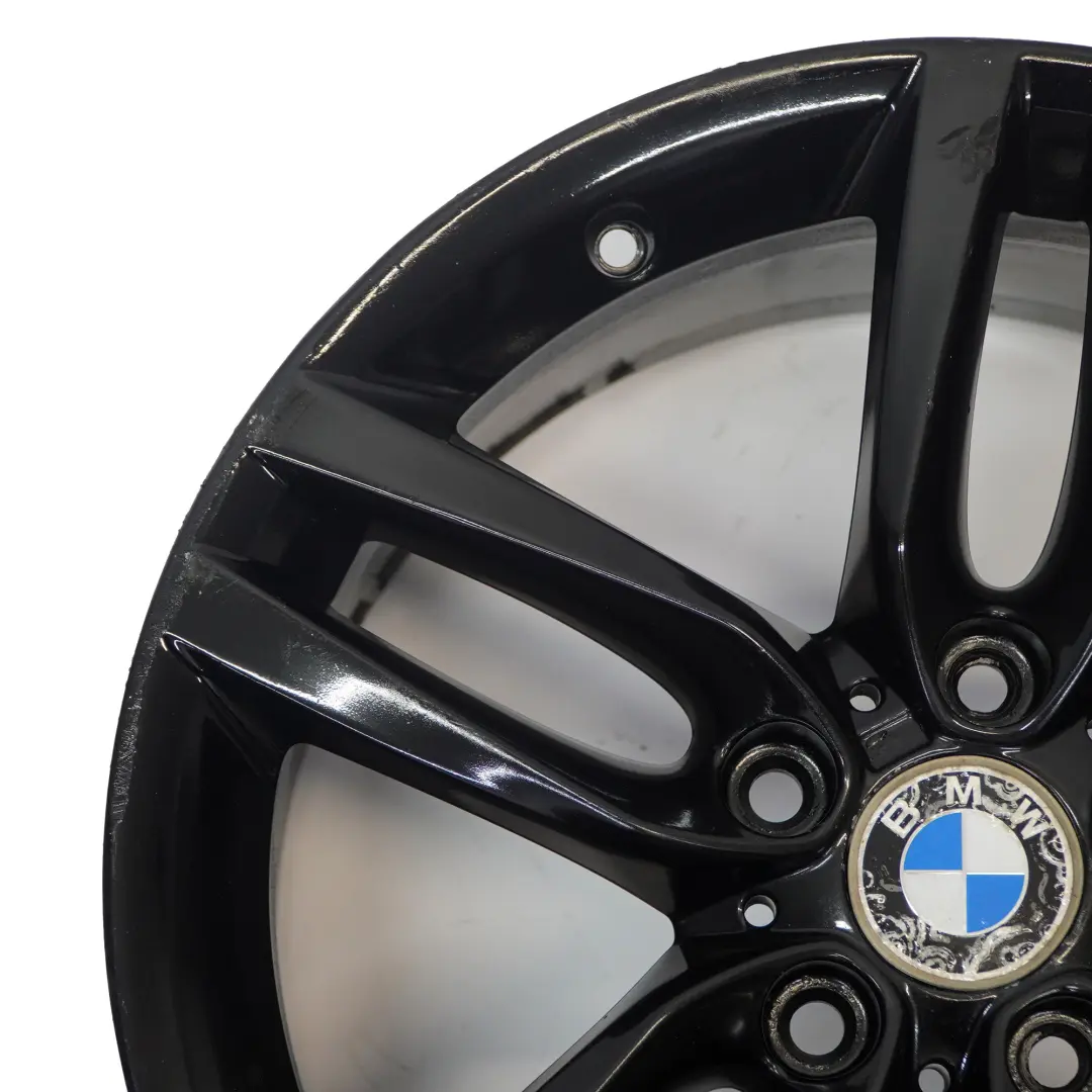 BMW F20 F21 Rear Black Alloy Wheel Rim 18" ET:52 8J M Double Spoke 461 7846785