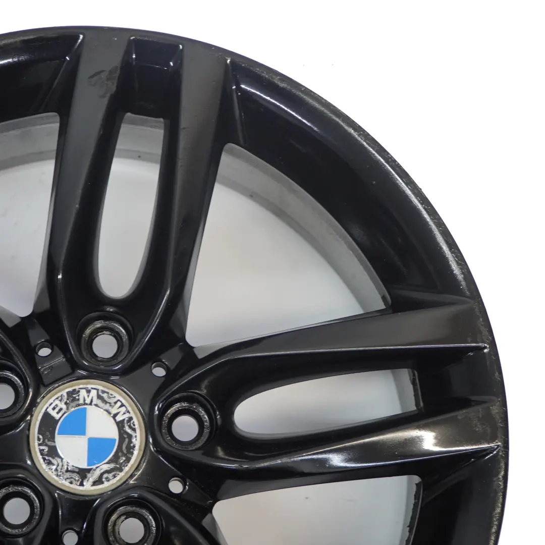 BMW F20 F21 Rear Black Alloy Wheel Rim 18" ET:52 8J M Double Spoke 461 7846785