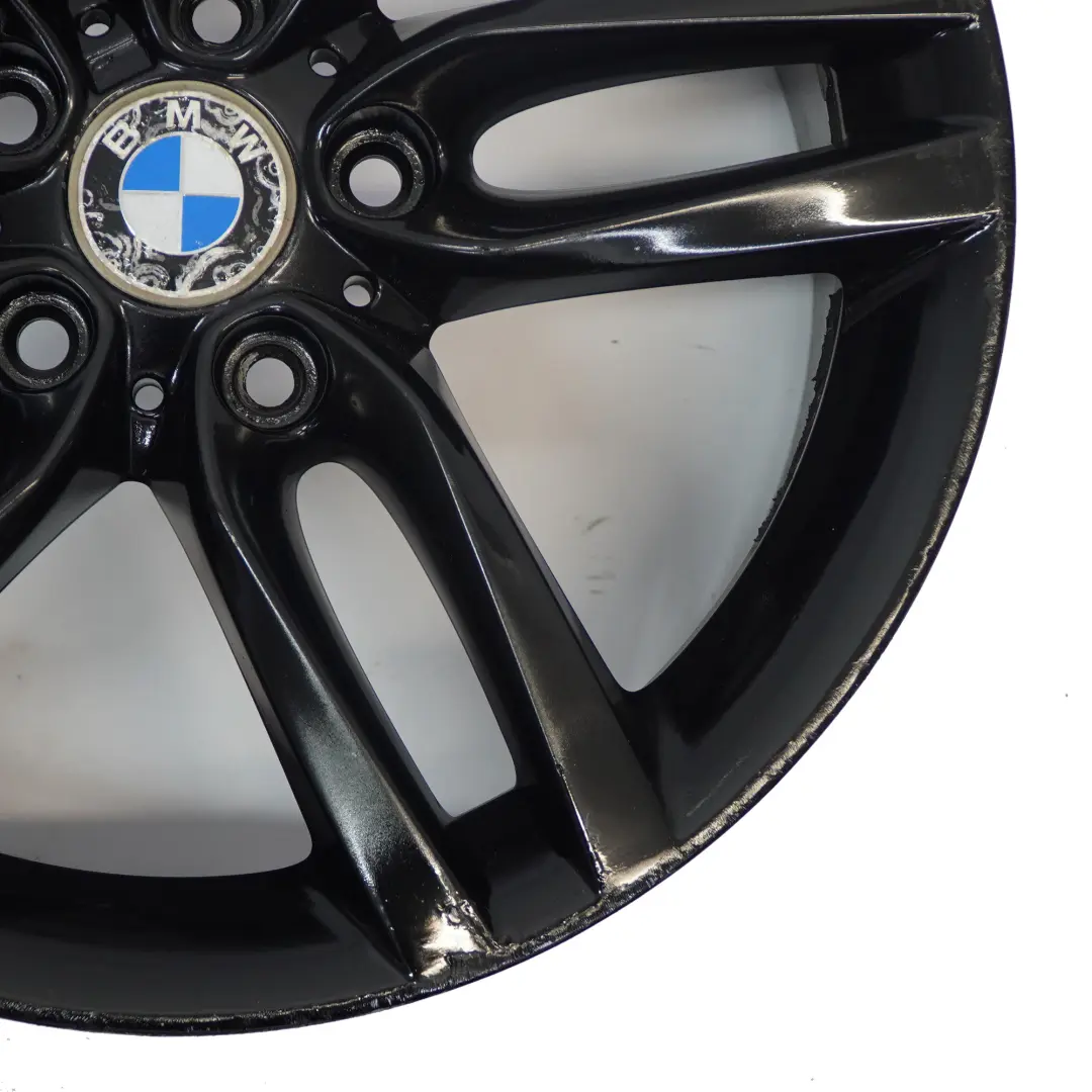 BMW F20 F21 Rear Black Alloy Wheel Rim 18" ET:52 8J M Double Spoke 461 7846785