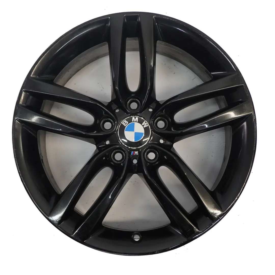 BMW F20 F21 Rear Black Alloy Wheel Rim 18" ET:52 8J M Double Spoke 461 7846785